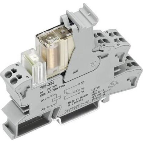 Relè di sicurezza 788-384 WAGO Tensione di funzionamento: 24 V/DC 2 scambi (L x A x P) 15 x 64 x 86 mm 1 pz.