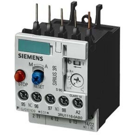 Rele' Di Sovraccarico Termico Per S00 1,1-1,6A ( SIEMENS cod. 3RU11161AB0 )