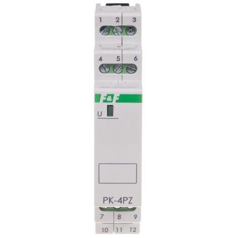 Relè elettromagnetico PK-4PZ 24V AC/DC, contatto: 2P I=2x8A, 2Z I=2x8A, 1 modulo