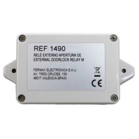 Relé externo de seguridad para apertura de puerta, compatible con placas MILO/KIN