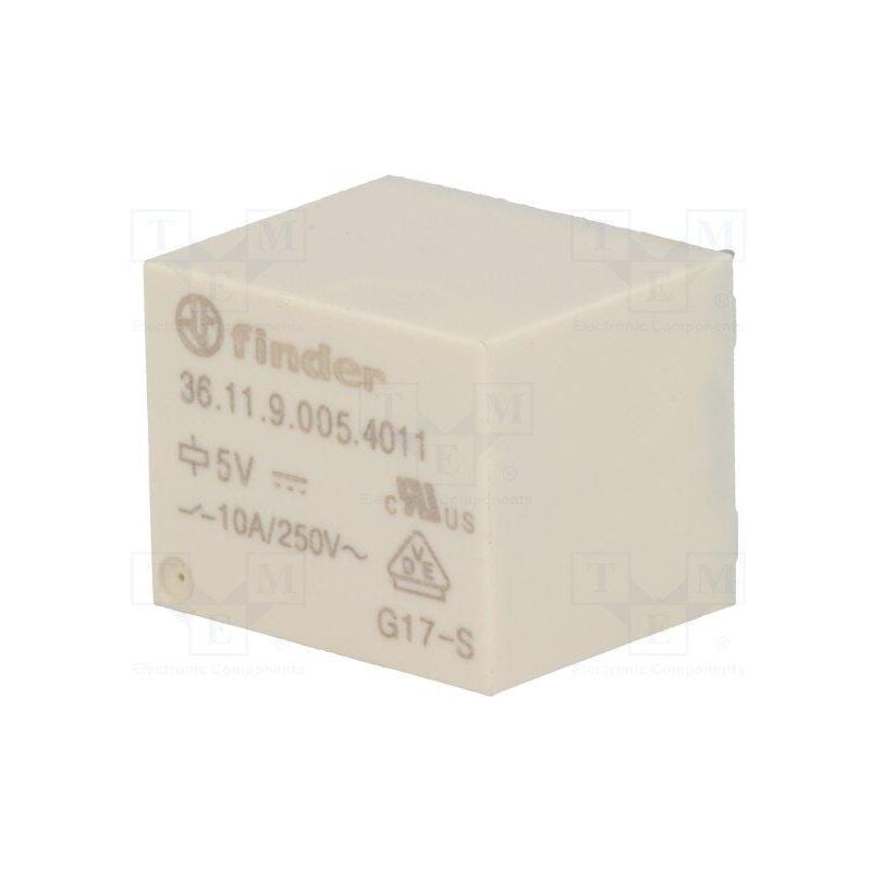 

RELE 5Vdc 1Cto Conmutado 10A/250Vac FINDER