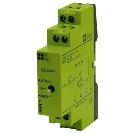 Relè Industriale HAR1 24 V AC/DC Nero