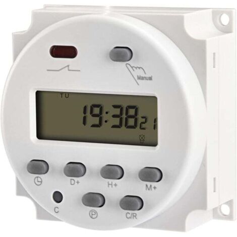 Relè interruttore a cristalli liquidi digitale programmabile SPST CN101A DC 12V 16 Amp