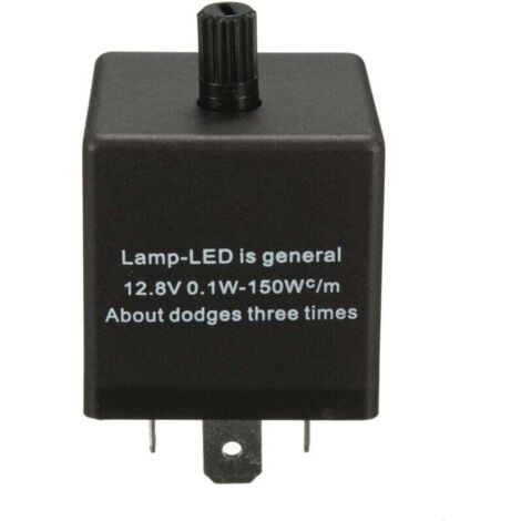 Relè lampeggiante per indicatori di direzione a LED regolabili a 3 pin da 12 V per luce di segnalazione