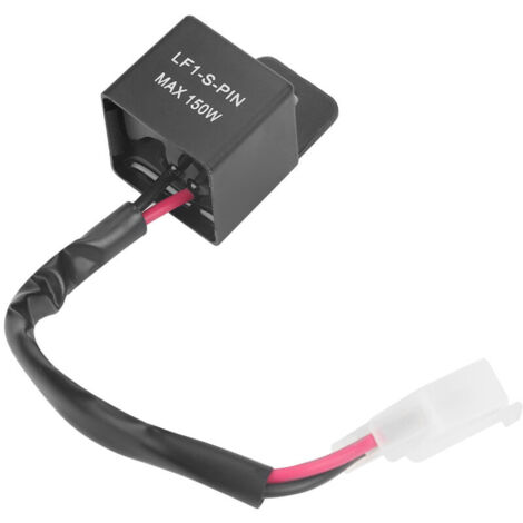 Relè lampeggiatore a LED da 12V 150W a 2 pin con cavo per indicatori di direzione moto – Compatibile con motociclette FZ8 e SV 650
