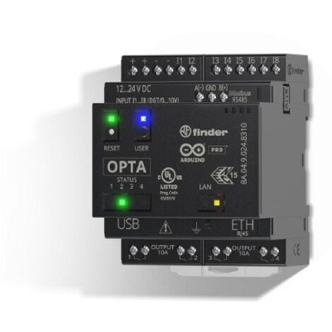 Relè logico Finder programmabile OPTA Plus con USB tipo C 8A0490248310