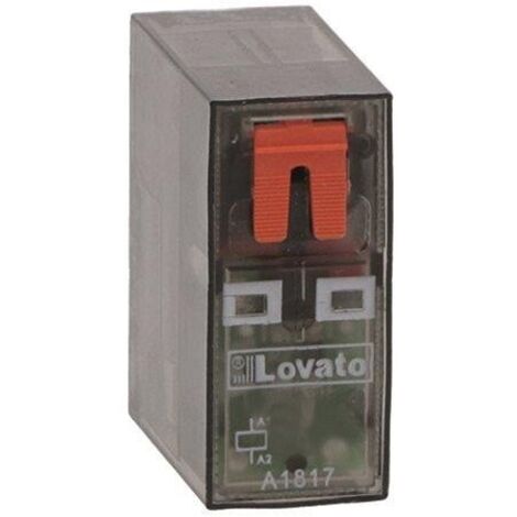 Rele' Miniaturizzato 2 Scambi 8A 12Vdc + Led ( LOVATO cod. HR502CD012 )