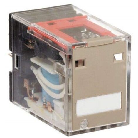Relè Monostabile, 5A DPDT, Montaggio Plug In tipo di terminale ad innesto 4 poli bobina 12 Vac