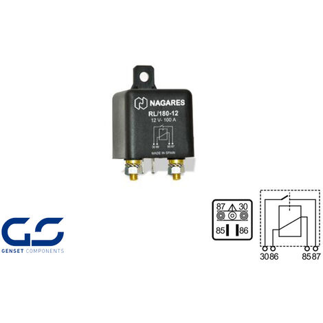 Relé RL/180-12 12V-100A MAHLE / NAGARES