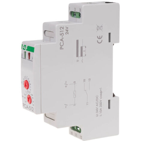 Relè temporizzato, contatti: 1no/nc 24v PCA-512-24V