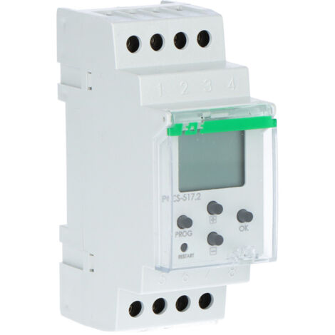 Relè temporizzato digitale PCS-517, diciotto funzioni, con ingressi: START, contatti: 1P, I=10A, U=24-264V, 2 moduli