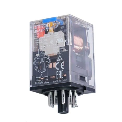 Rele' Undecal 3 Contatti Con Indicatore Meccanico 24V DC