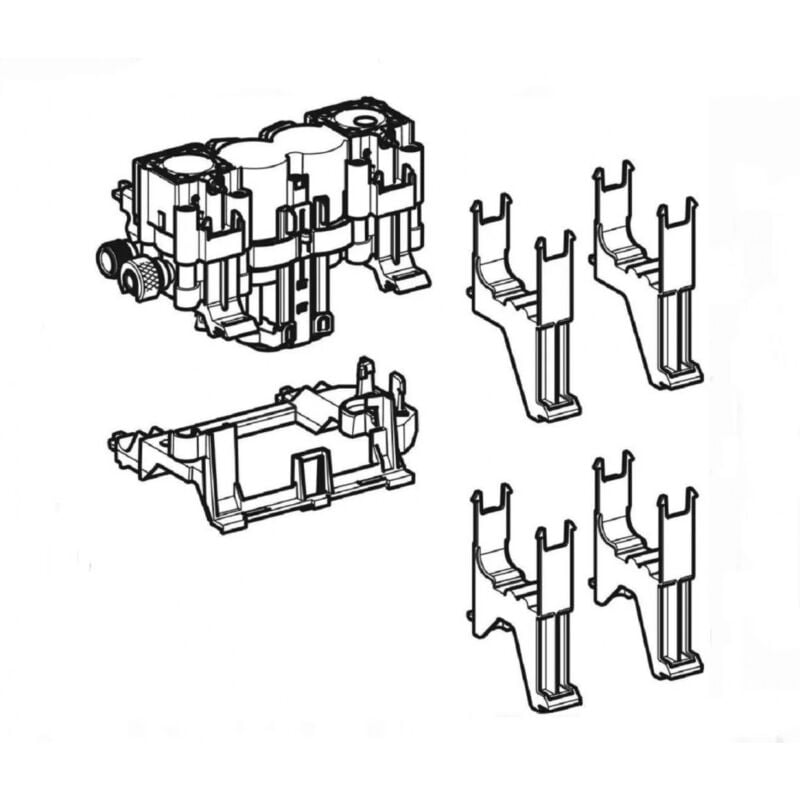 Geberit - Releveur à asservissement hydraulique pour commandes de wc type 70 et Sigma 70, 1–3 bar