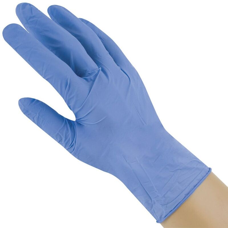 Disposable Gloves, Blue, Nitrile, Powder Free, Smoot- you get 5 - Blue - Reliance Medical