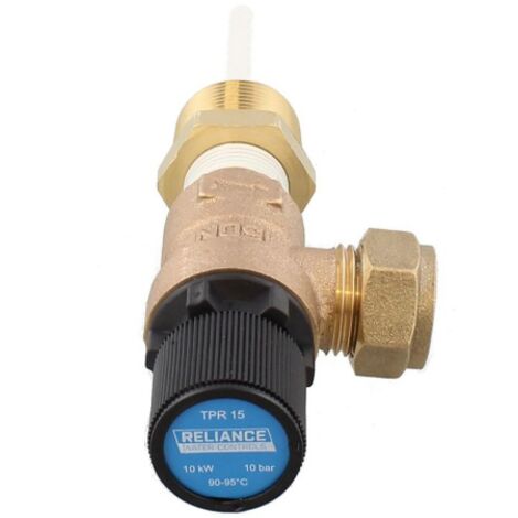 Reliance RWC Temperature and Pressure Relief Valve 10 Bar TPR15 PTEM550853