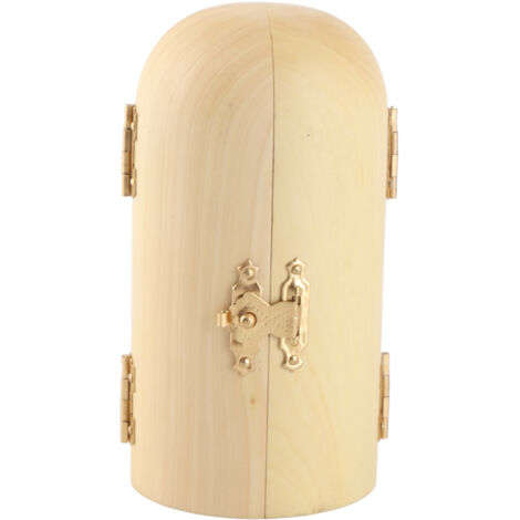 Religiöse Holzskulptur „Öffnende Triptychon-Box“, handgefertigte Buchsbaumskulptur, Heimdekoration