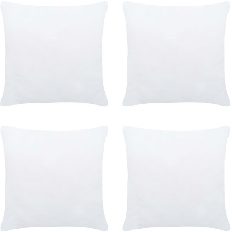 

vidaXL Relleno de Cojín Blanco 4 Unidades 40x40 cm - Blanco