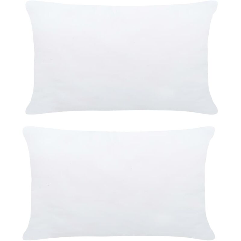 

vidaXL Relleno de Cojín Blanco 2 Unidades 60x40 cm - Blanco