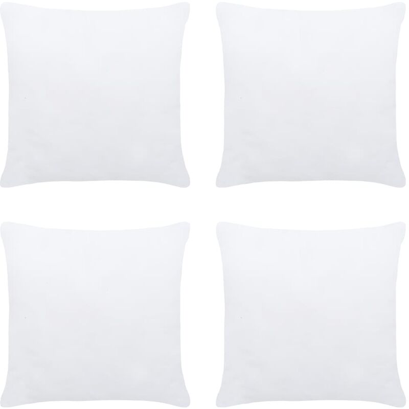 

Relleno de cojín 4 unidades blanco 60x60 cm