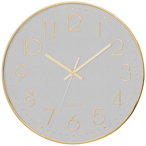 Reloj 3D 'Gold' D. 30 cm - Atmosphera créateur d'intérieur