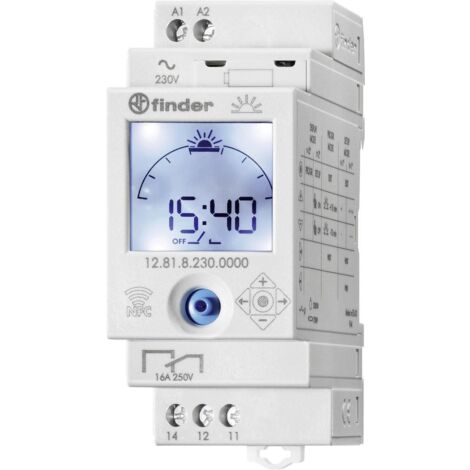 Reloj astronómico digital 16A de un solo canal con pausa nocturna 128182300000