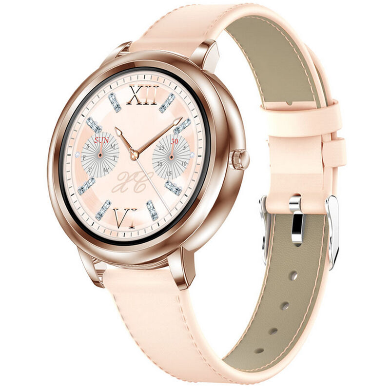 

Reloj BT inteligente para mujer Pantalla a color de 1.09 pulgadas IP67 Reloj a prueba de agua Contador de pasos Frecuencia cardiaca Monitoreo de la