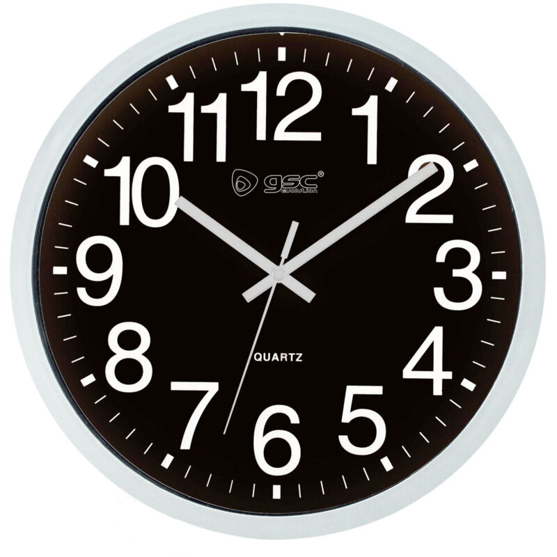 

Reloj de pared circular clásico negro ø25,4cm ( 405005001) - GSC