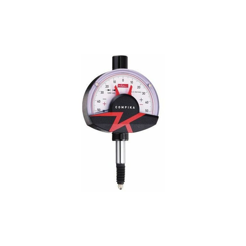 

Reloj comparador Compika 1001 WA 0.1mm longitud 0.001mm con protección contra golpes con calibre BEETLE