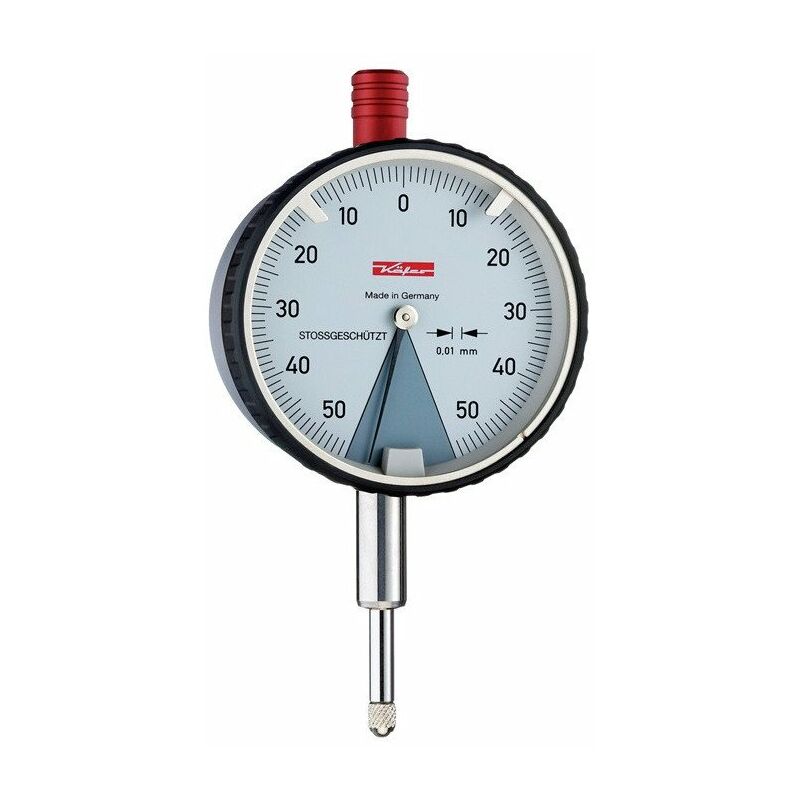 

Reloj comparador de seguridad DIN 878 SI-100 1 mm de diámetro 0,01 mm con protección contra golpes con calibre BEETLE