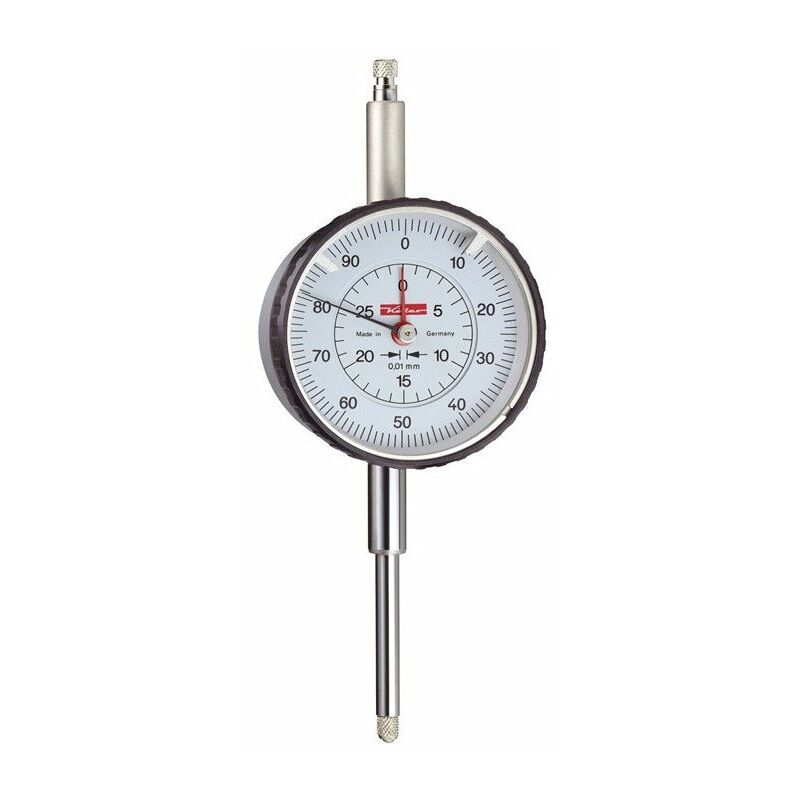 

Reloj comparador M2 / 50T 50 mm de longitud 0,01 mm amplio rango de medición con calibre KÄFER