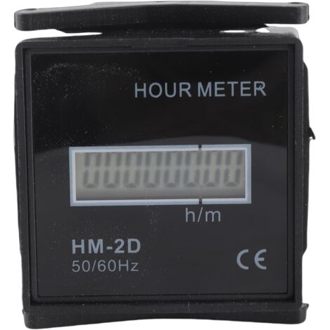Reloj/contador digital LCD HM-2D, montaje en riel, AC100-240V