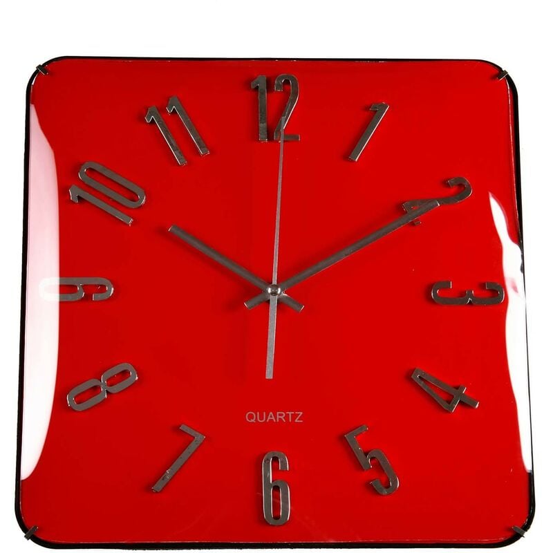 

Reloj Cuadrado Rojo 31Cm.