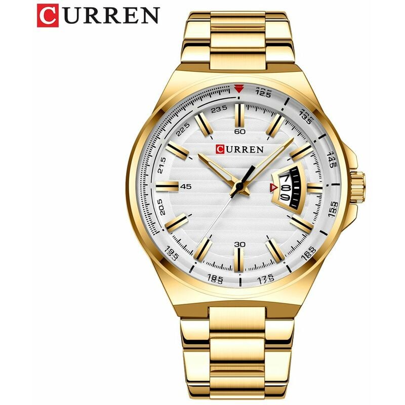 

Reloj para hombre, calendario de negocios de moda, manos luminosas, reloj de cuarzo, caja de aleacion exquisita clasica, correa de acero inoxidable,