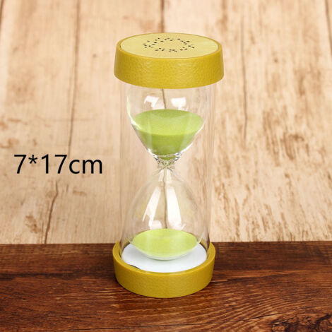 Reloj de arena [4 diseños de frutas] Temporizador para el hogar, la oficina, juegos, cocina [Plástico/Vidrio] Kiwi, naranja, limón, sandía [5-60 min.] [Varios colores] [Varios tamaños]