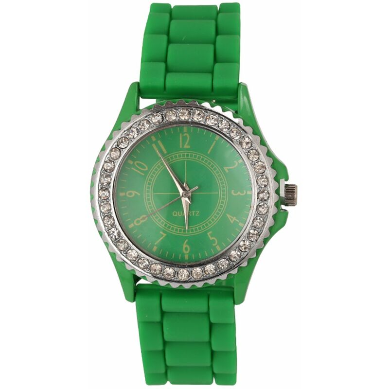 

Reloj de cuarzo clasico para mujer, reloj de pulsera de moda para mujer con correa de silicona, relojes informales ligeros, reloj analogico