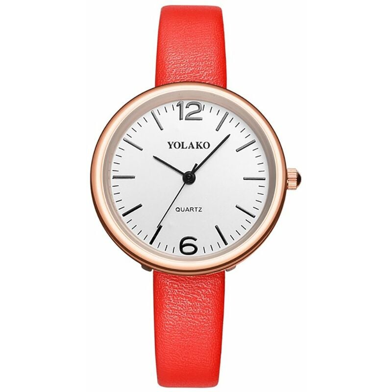 

Reloj de cuarzo para mujer Reloj de pulsera con correa de cuero PU Reloj casual para mujer