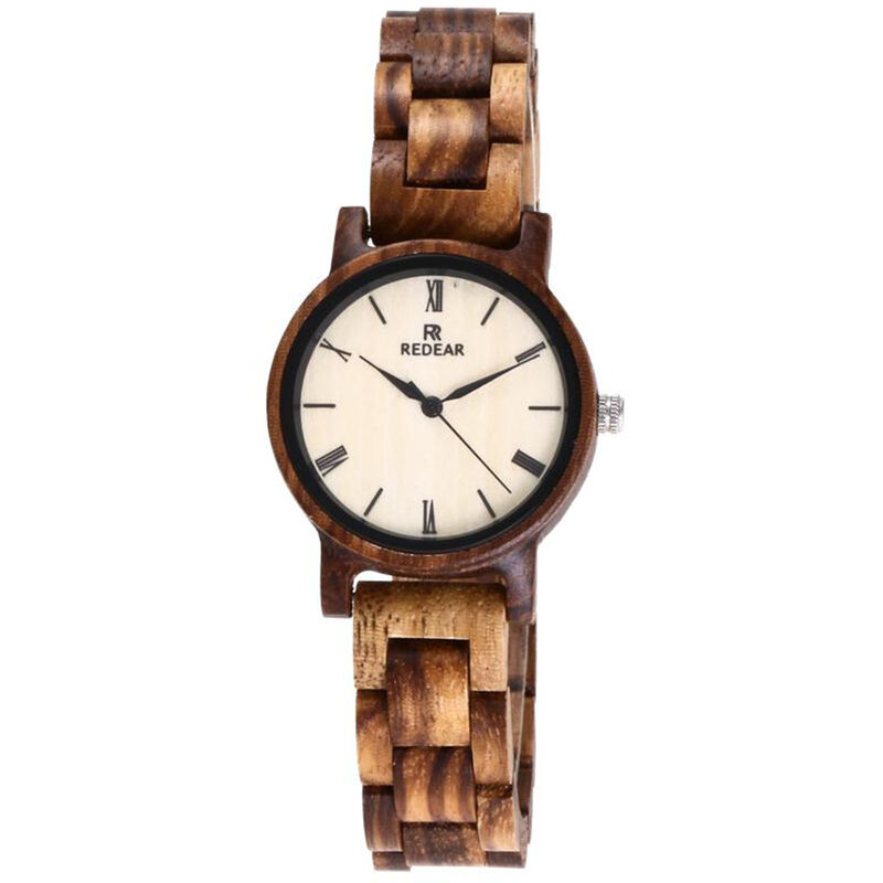 

Reloj de madera para mujer Reloj de madera Cuarzo analogico Relojes informales de negocios ultraligeros Reloj de pulsera clasico clasico - Redear