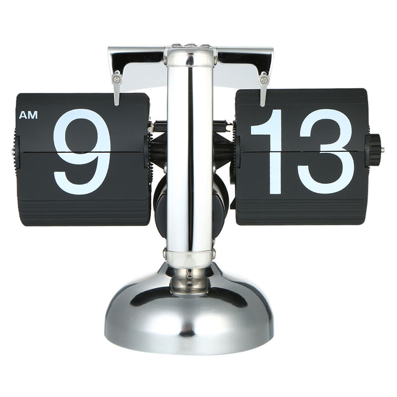 

Reloj de mesa a pequena escala, reloj retro con tapa