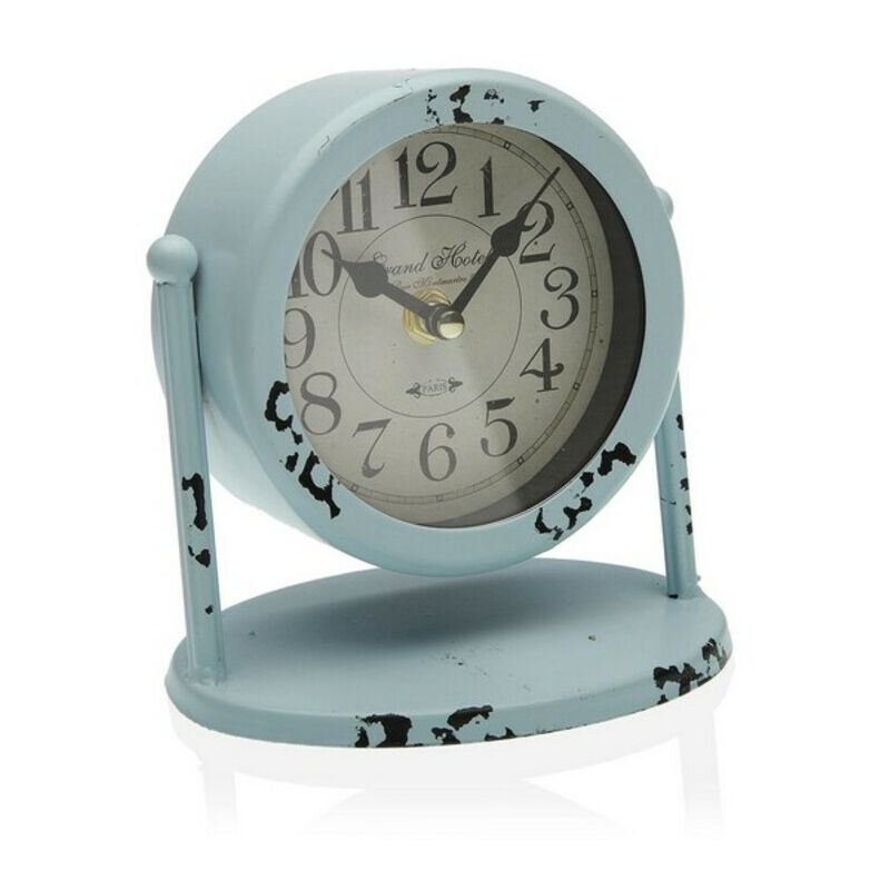 

Reloj de Mesa Azul Metal (11 x 15 x 15 cm)