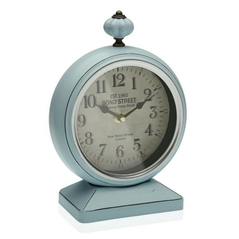 

Reloj de Mesa Azul Metal (8,5 x 23 x 16 cm)