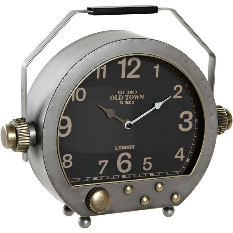 

Reloj de Mesa DKD Home Decor Plateado Hierro (34 x 10 x 29.5 cm)