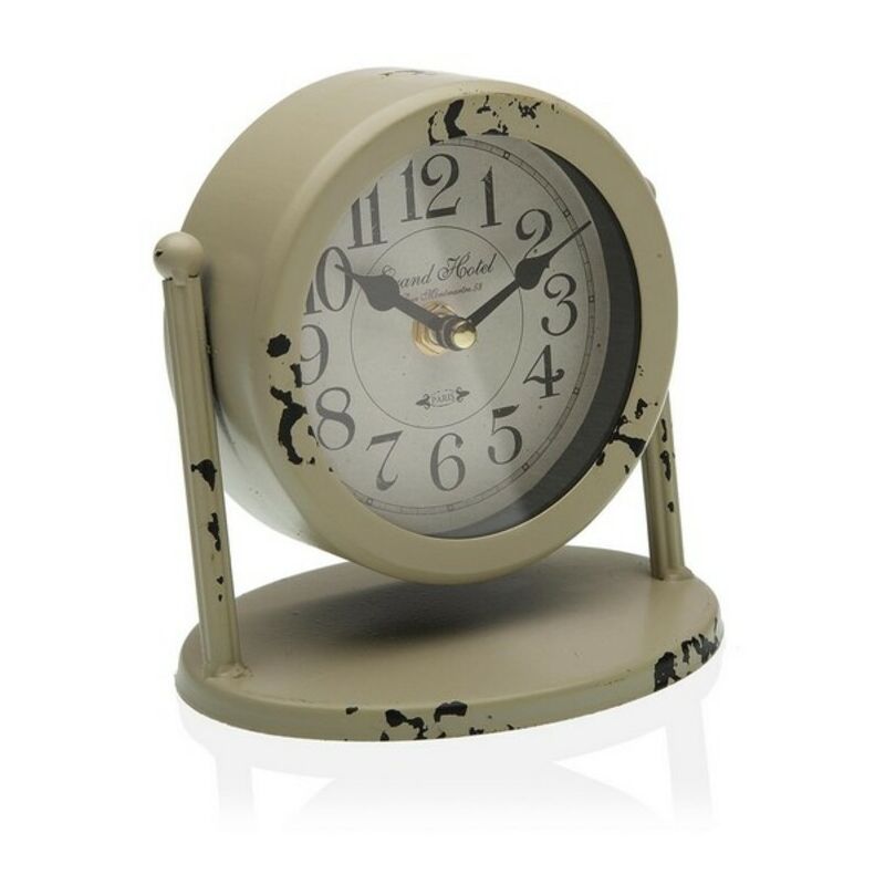 

Reloj de Mesa Gris Metal (11 x 15 x 15 cm)