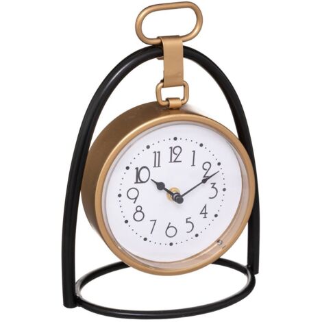 Reloj de mesa Lona - metal 21 x 27 cm - Atmosphera créateur d'intérieur