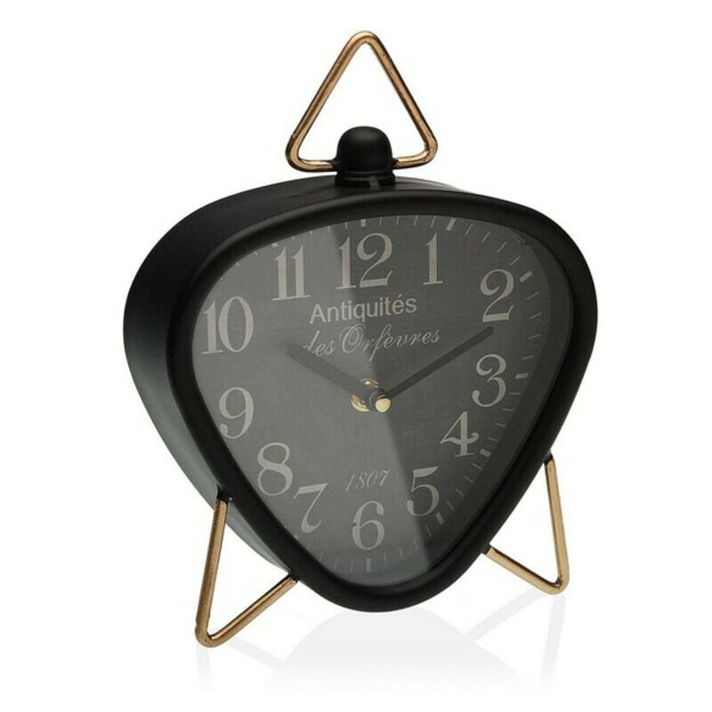 

Reloj de Mesa Negro Metal (5,5 x 23 x 18,5 cm)