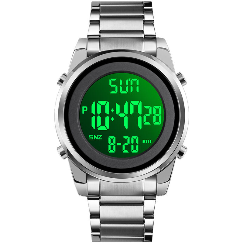 

Reloj de negocios digital SKMEI para hombre, modo de hora dual, fecha, semana, reloj despertador, luz de fondo, 3ATM, resistente al agua, relojes de