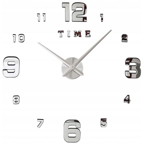 RELOJ DE PARED 27 PLATEADO (50) GABA