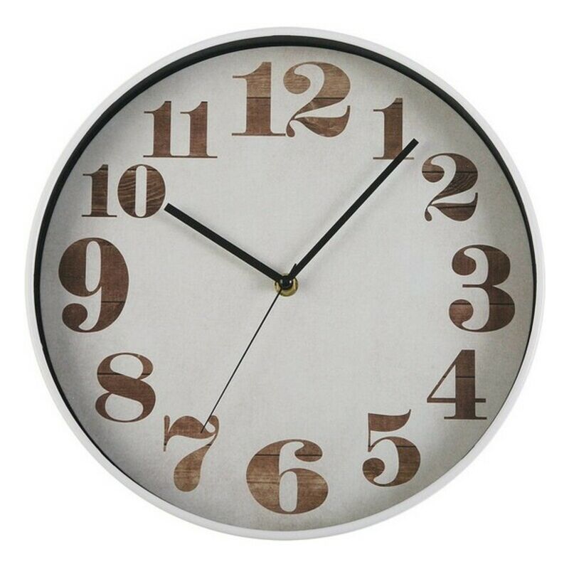 

Reloj de Pared (Ø 30 cm) Plástico (4,3 x 30 x 30 cm)