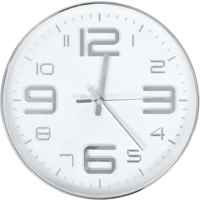 

Reloj de pared 30 cm plateado