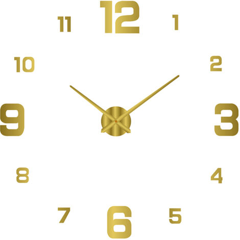 Reloj de pared acrílico 3D sin marco, de diseño personalizado, con esfera luminosa, funcionamiento silencioso e incluye pegatinas numéricas para salón, oficina, dormitorio o decoración moderna del hog