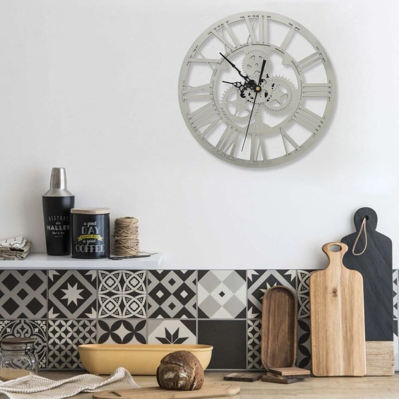 

Reloj de pared acrílico plateado 30 cm - Plateado